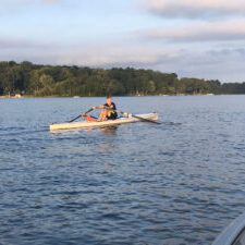 Zephyr in use by a U15 rower